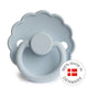 FRIGG Round Pacifier - Daisy Silicone Size 1 - Powder Blue