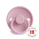 FRIGG Round Pacifier - Rope Silicone Size 1 - Baby Pink