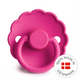 FRIGG Round Pacifier - Daisy Latex Size 2 - Fuchsia