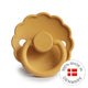 FRIGG Round Pacifier - Daisy Silicone Size 1 - Honey Gold