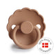 FRIGG Round Pacifier - Daisy Silicone Size 1 - Peach Bronze