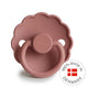 FRIGG Round Pacifier - Daisy Silicone Size 1 - Powder Blush
