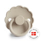 FRIGG Round Pacifier - Daisy Silicone Size 1 - Sandstone