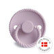 FRIGG Round Pacifier - Rope Silicone Size 2 - Soft Lilac