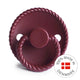 FRIGG Round Pacifier - Rope Silicone Size 1 - Sweet Cherry