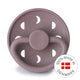 FRIGG Round Pacifier - Moon Phase Silicone Size 1 - Twilight Mauve