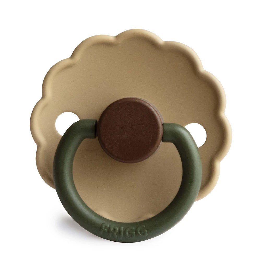 FRIGG Round Pacifier - Daisy Silicone Size 1 - Acorn