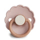 FRIGG Round Pacifier - Daisy Latex Size 2 - Biscuit