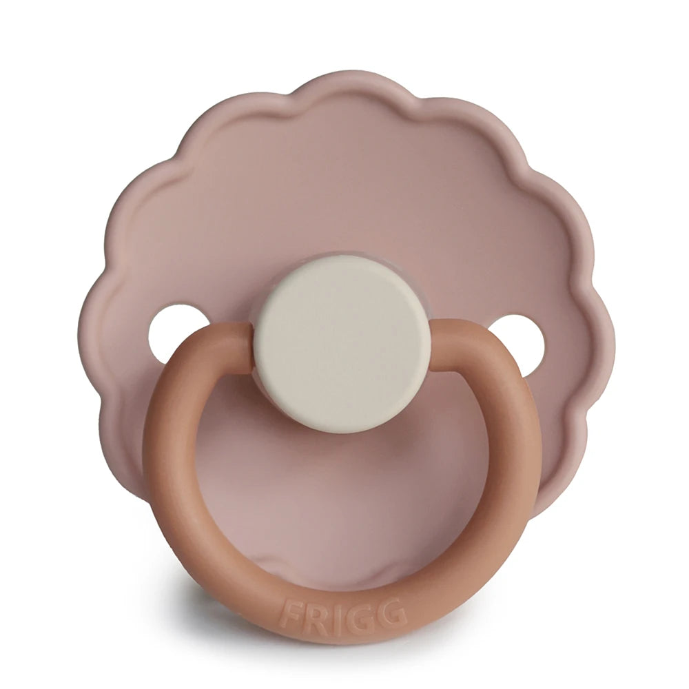 FRIGG Round Pacifier - Daisy Silicone Size 1 - Biscuit