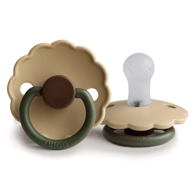 FRIGG Round Pacifier - Daisy Silicone Size 1 - Acorn