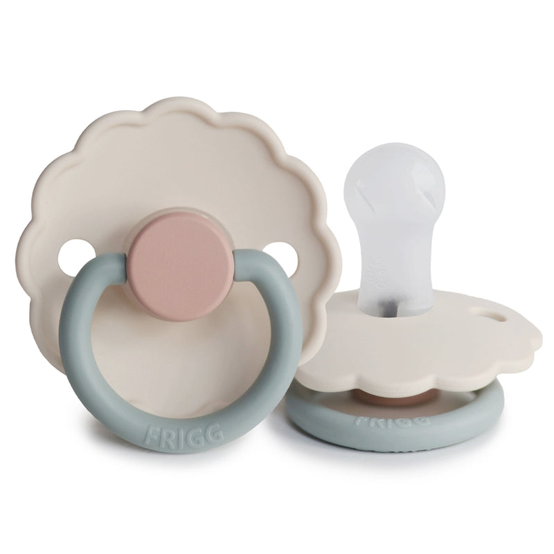 FRIGG Round Pacifier - Daisy Silicone Size 1 - Cotton Candy