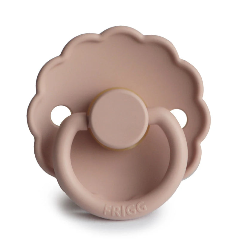 FRIGG Round Pacifier - Daisy Latex Size 2 - Blush