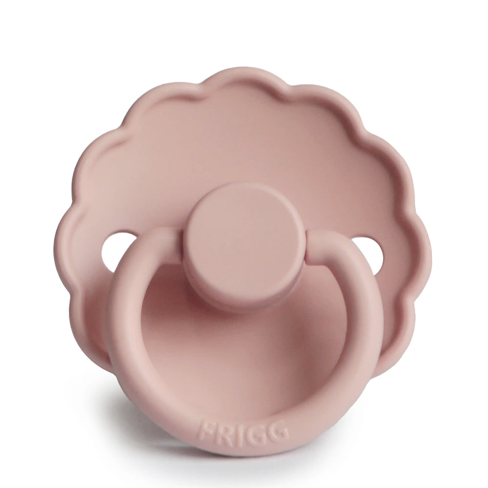 FRIGG Round Pacifier - Daisy Silicone Size 2 - Blush