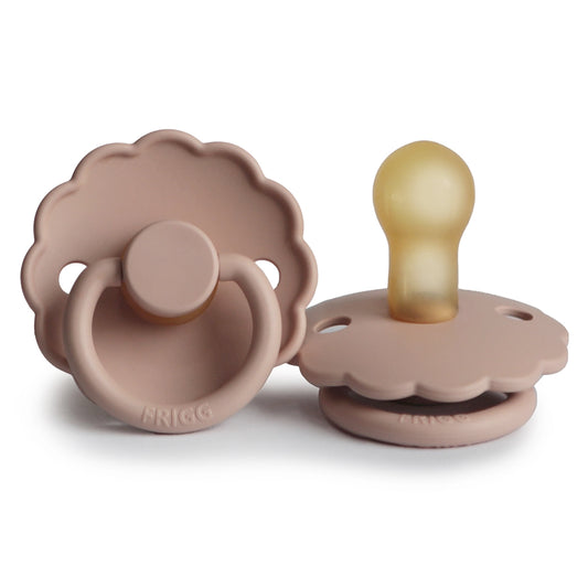 FRIGG Round Pacifier - Daisy Latex Size 1 - Blush