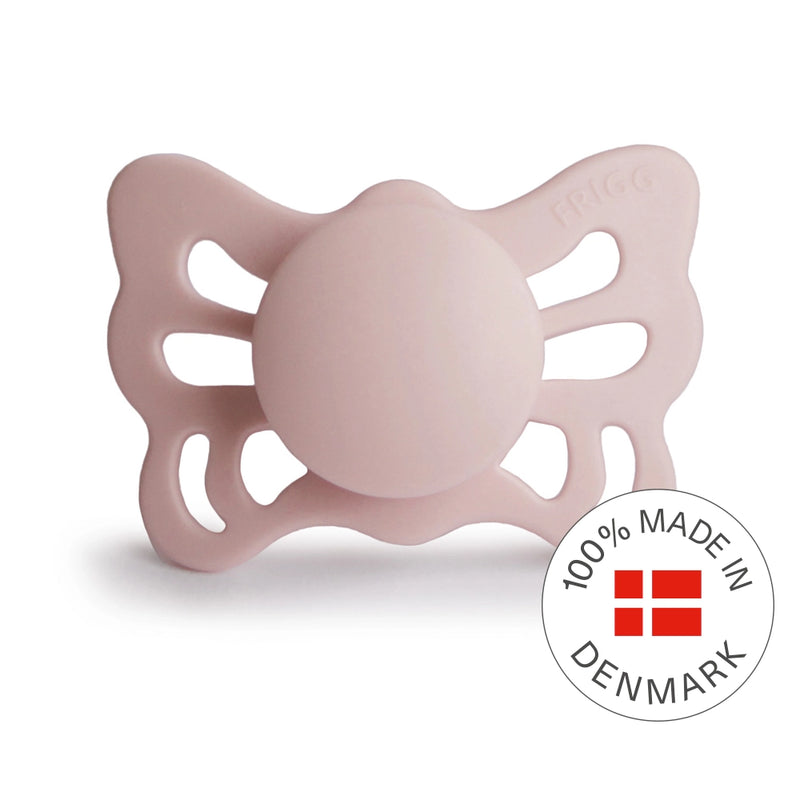 FRIGG Anatomical Pacifier - Butterfly Silicone Size 1 - Blush