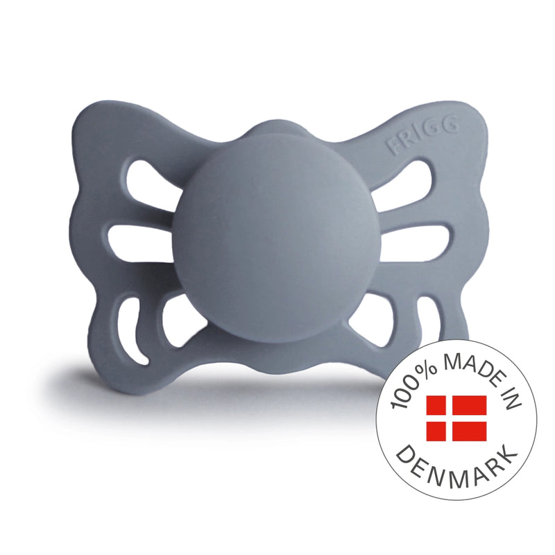 FRIGG Anatomical Pacifier - Butterfly Silicone Size 1 - Great Gray