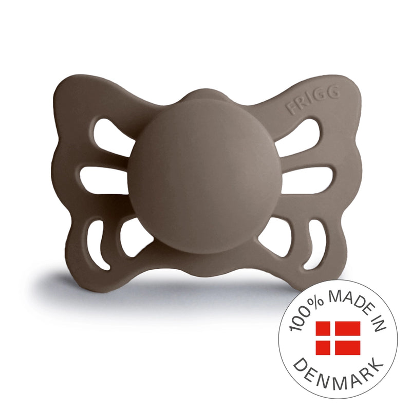 FRIGG Anatomical Pacifier - Butterfly Silicone Size 1 - Portobello