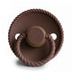 FRIGG Round Pacifier - Rope Latex Size 1 - Cocoa