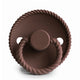 FRIGG Round Pacifier - Rope Silicone Size 1 - Cocoa