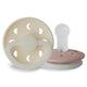 FRIGG Pacifier - Moon Phase Night Silicone 2-Pack Size 2 - Blush/Cream