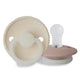 FRIGG Pacifier - Rope Night Silicone 2-Pack Size 1 - Blush/Cream