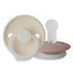 FRIGG Pacifier - Rope Night Silicone 2-Pack Size 2 - Blush/Cream