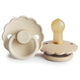 FRIGG Pacifier - Daisy Latex 2-Pack Size 1 - Cream/Croissant