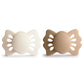 FRIGG Pacifier - Lucky Silicone 2-Pack Size 1 - Cream/Croissant