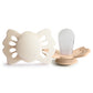 FRIGG Pacifier - Lucky Silicone 2-Pack Size 1 - Cream/Croissant