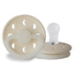 FRIGG Round Pacifier - Moon Phase Night Silicone Size 1 - Cream