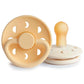 FRIGG Pacifier - Moon Phase Latex 2-Pack Size 2 - Pale Daffodil/Cream
