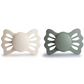 FRIGG Pacifier - Lucky Silicone 2-Pack Size 2 - Cream/Sage