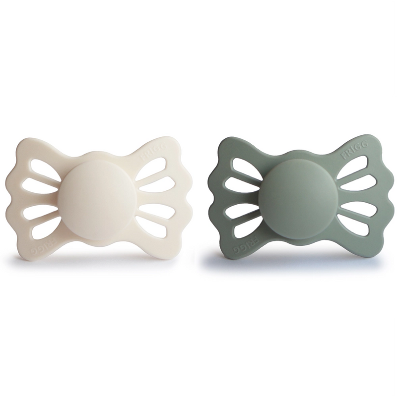 FRIGG Pacifier - Lucky Silicone 2-Pack Size 2 - Cream/Sage