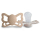 FRIGG Pacifier - Butterfly Silicone 2-Pack Size 2 - Cream/Croissant