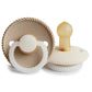 FRIGG Pacifier - Rope Night Latex 2-Pack Size 1 - Cream/Croissant