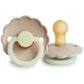 FRIGG Round Pacifier - Daisy Night Latex Size 1 - Croissant