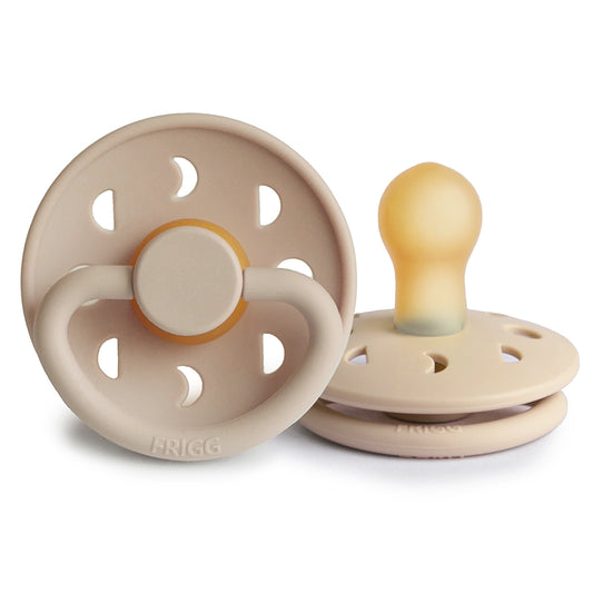 FRIGG Round Pacifier - Moon Phase Latex Size 1 - Croissant