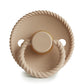 FRIGG Round Pacifier - Rope Latex Size 2 - Croissant