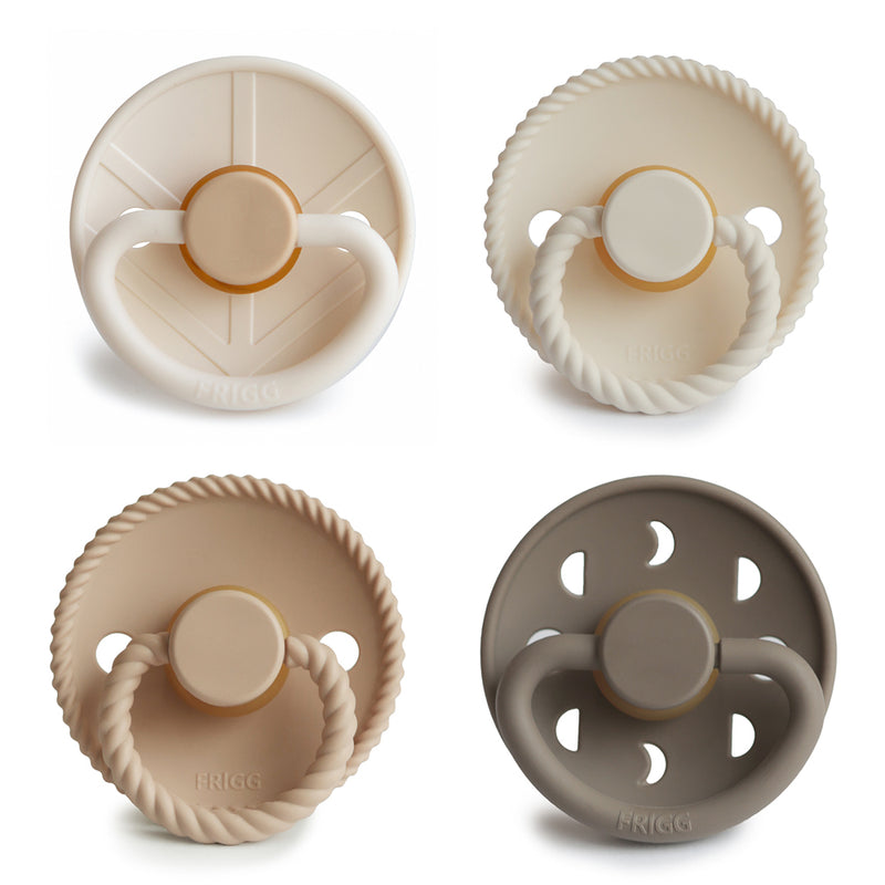 FRIGG 4-Pack Pacifiers - Latex Size 2 - Crystal Sparkle