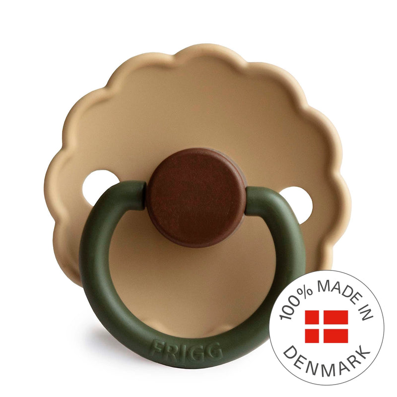 FRIGG Round Pacifier - Daisy Silicone Size 2 - Acorn