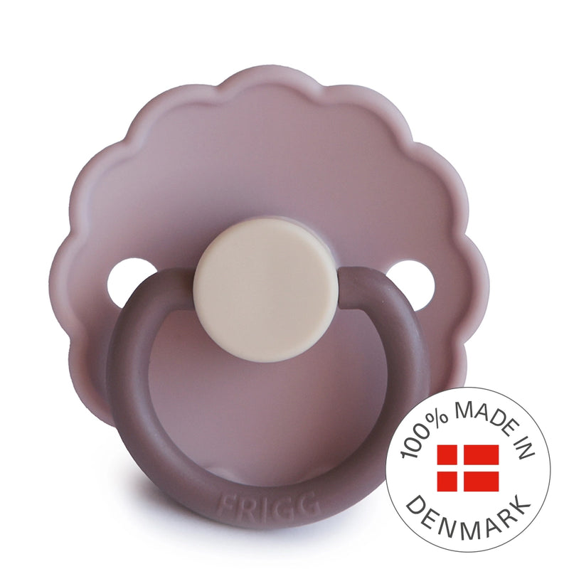 FRIGG Round Pacifier - Daisy Silicone Size 1 - Lavender Haze
