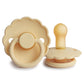 FRIGG Round Pacifier - Daisy Latex Size 2 - Pale Daffodil