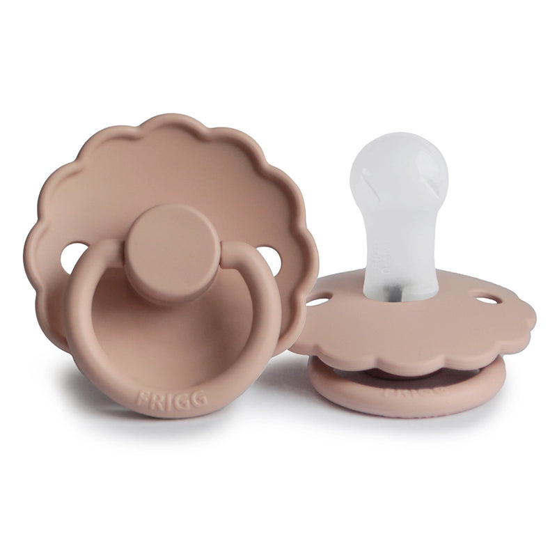 FRIGG Round Pacifier - Daisy Silicone Size 1 - Blush