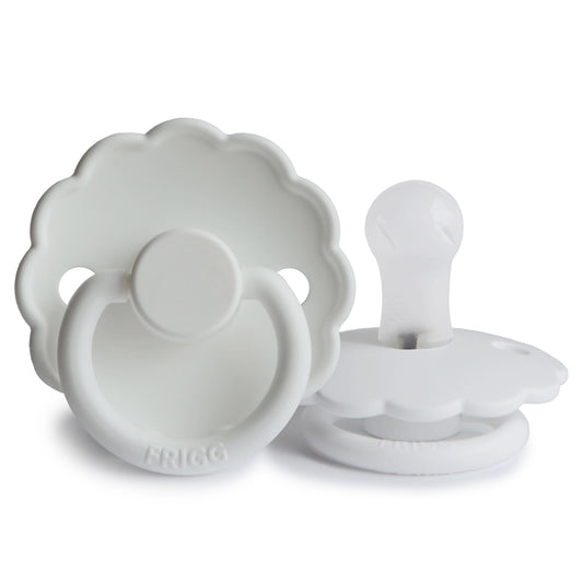 FRIGG Round Pacifier - Daisy Silicone Size 1 - Bright White