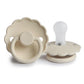 FRIGG Round Pacifier - Daisy Silicone Size 1 - Cream