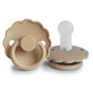 FRIGG Round Pacifier - Daisy Silicone Size 2 - Croissant