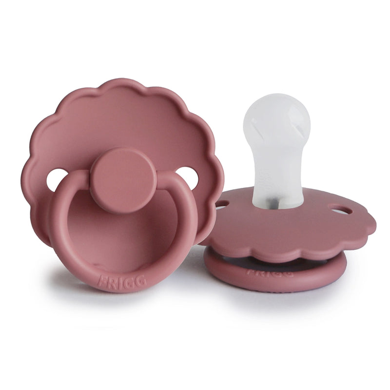 FRIGG Round Pacifier - Daisy Silicone Size 1 - Cedar