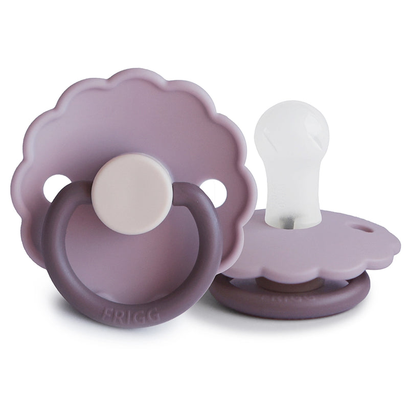 FRIGG Round Pacifier - Daisy Silicone Size 1 - Lavender Haze