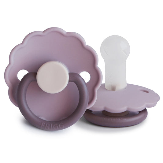 FRIGG Round Pacifier - Daisy Silicone Size 2 - Lavender Haze