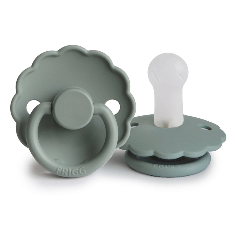 FRIGG Round Pacifier - Daisy Silicone Size 2 - Lily Pad
